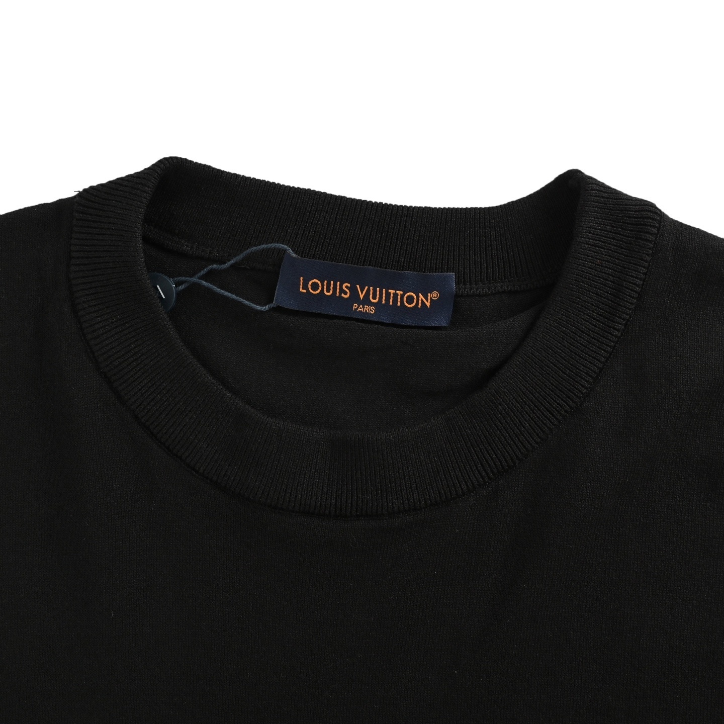 Louis Vuitton 25Fw knitted jacquard patchwork nylon inset short sleeves