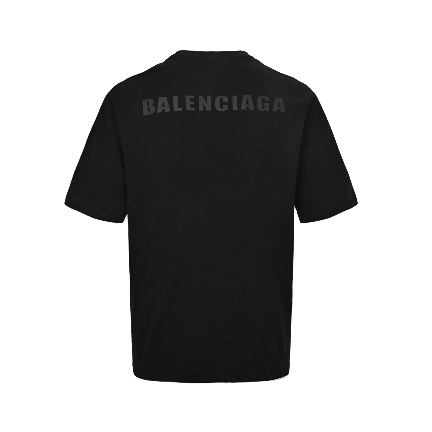 Balenciaga 25ss ring-stamped lettering logo short-sleeved shirt