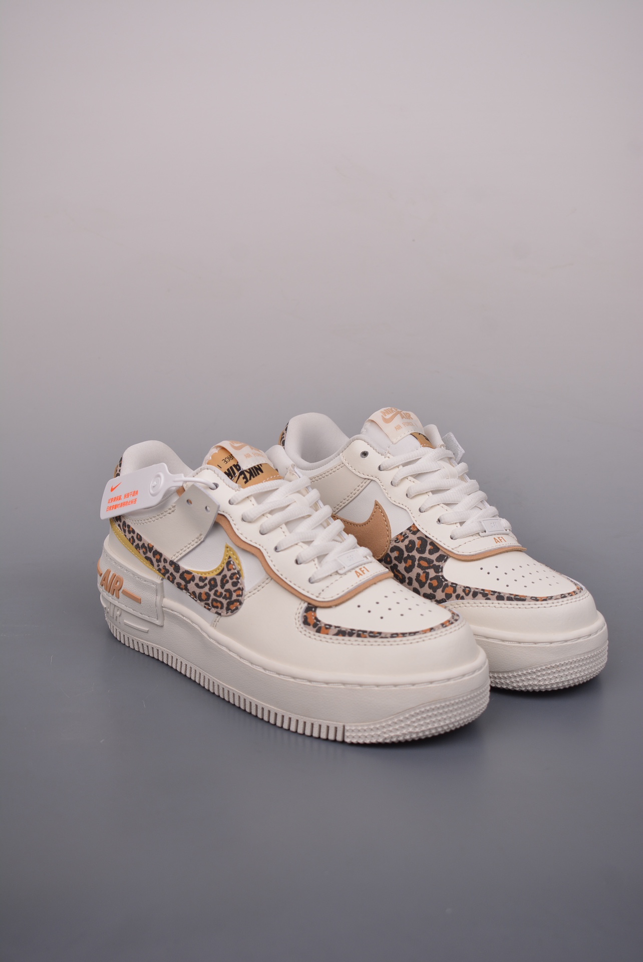 Nike WMNS Air Force 1 ShadowBeigeBrown Leopard CI0919-120