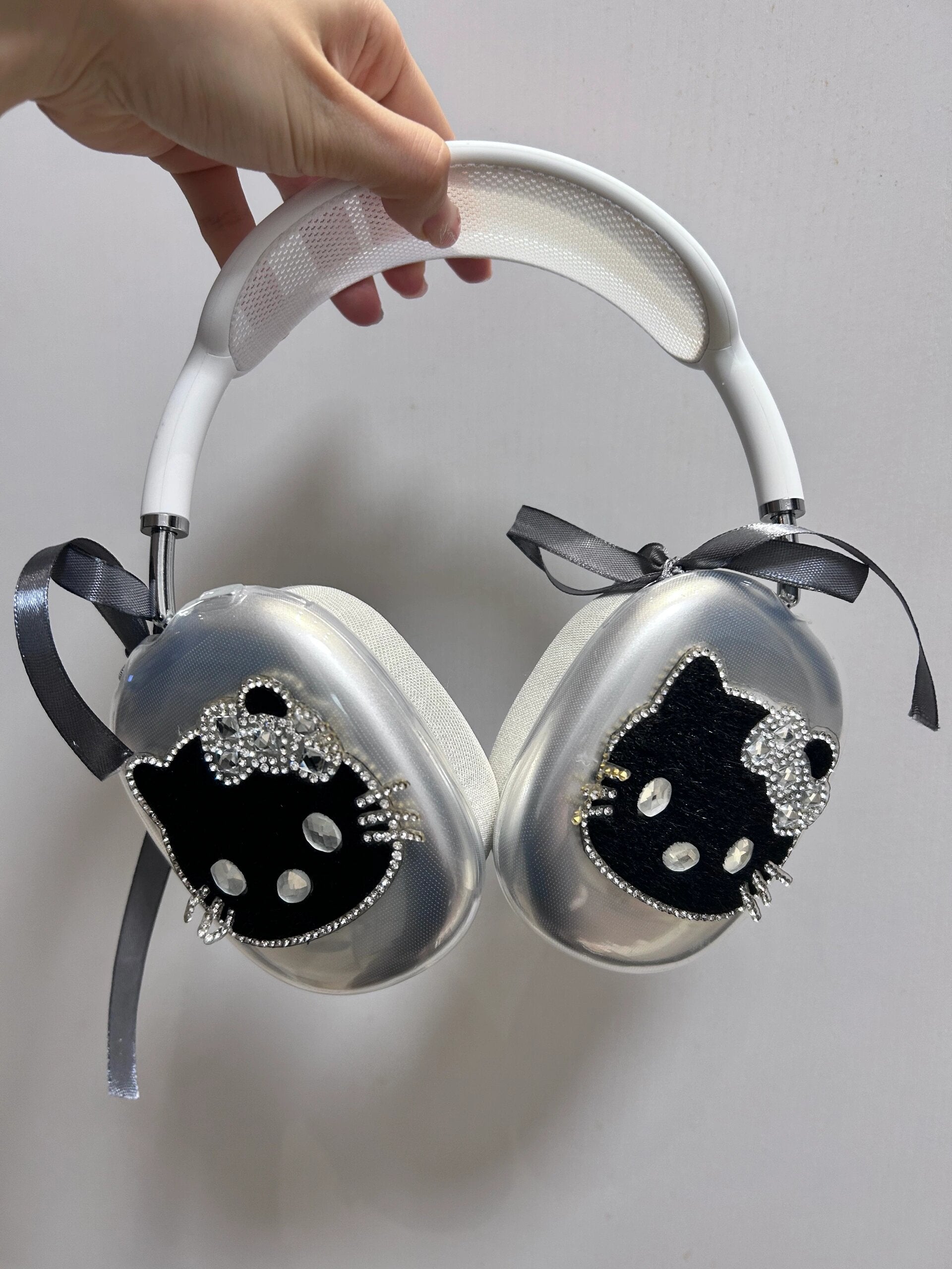 Hellokitty Rhinestone Case Cover for AirPods Max Headphones