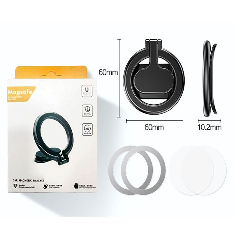 🔥Last Day 50% OFF🔥New Magsafe Car Mount Magnetic Ring Holder: Foldable Phone Navigation Stand