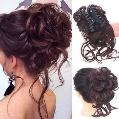 🔥🔥Buy 1 Get 1 Free💖 - Curly Bun Hair Claw Clips
