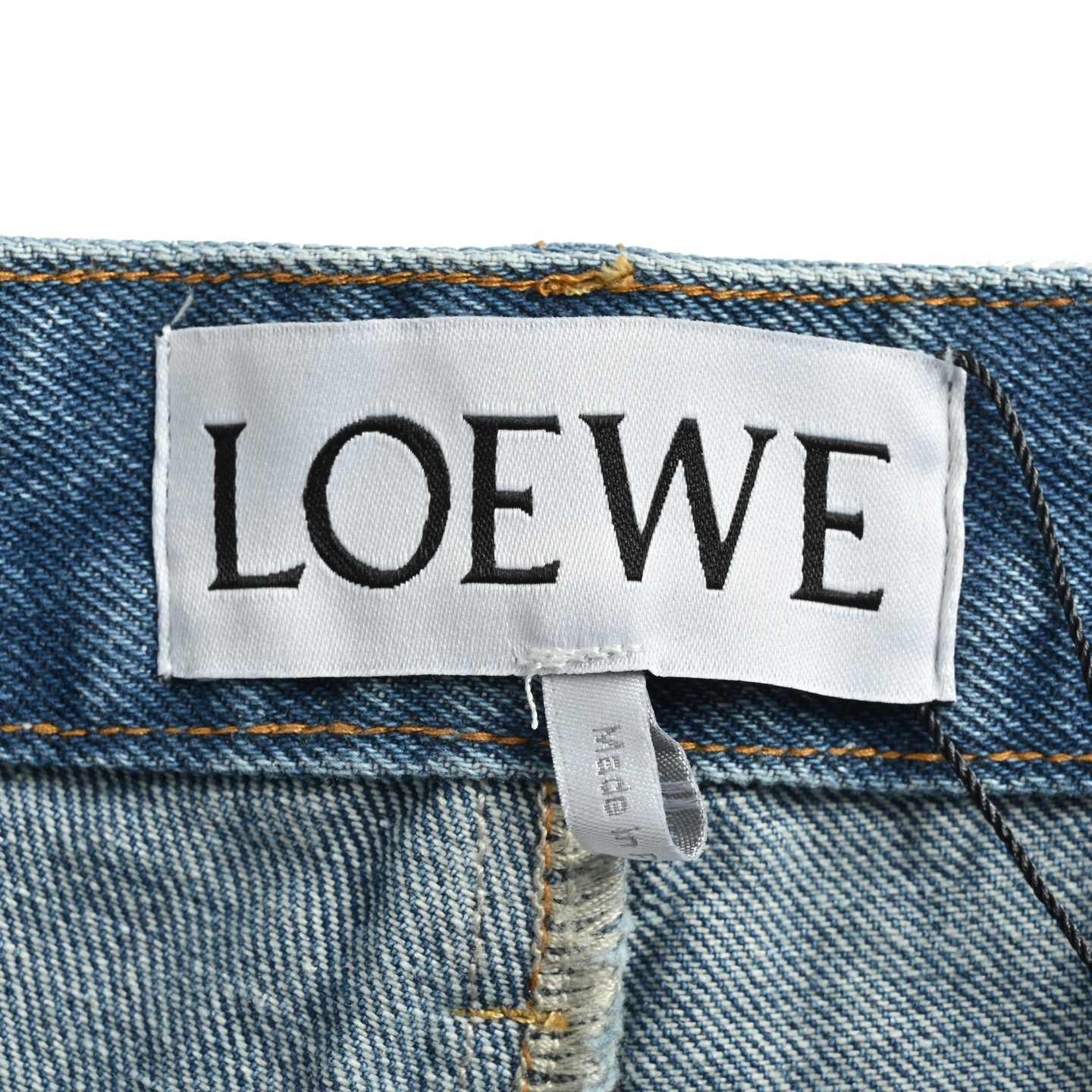 Loewe Anagram Half Embroidered Denim Shorts