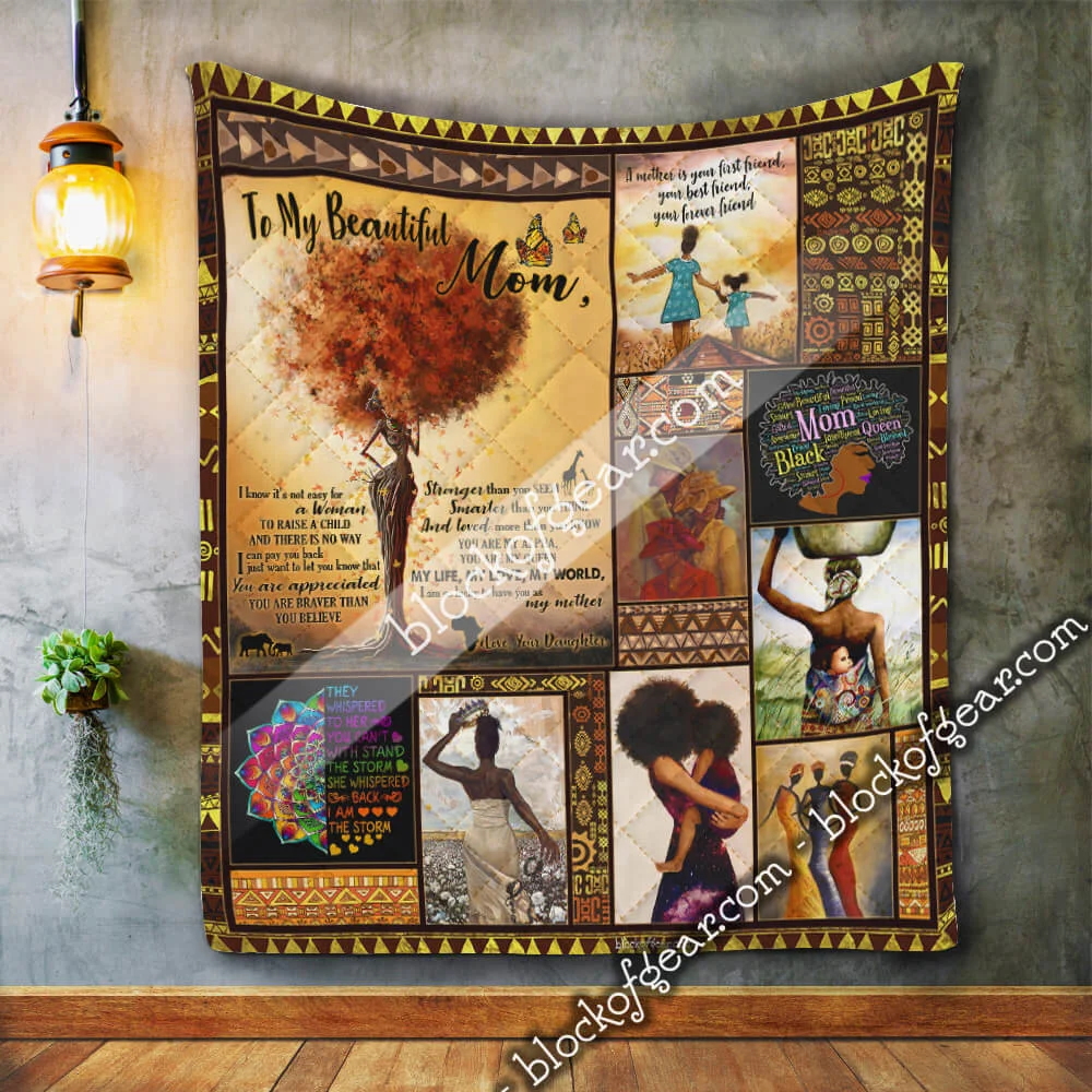 My Mom My Queen Quilt Blank