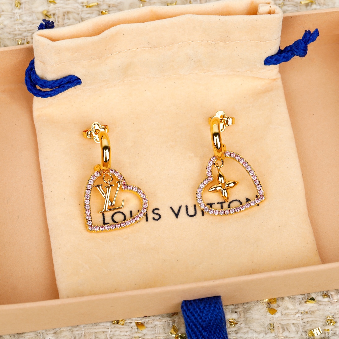 Louis Vuitton Heart Earrings