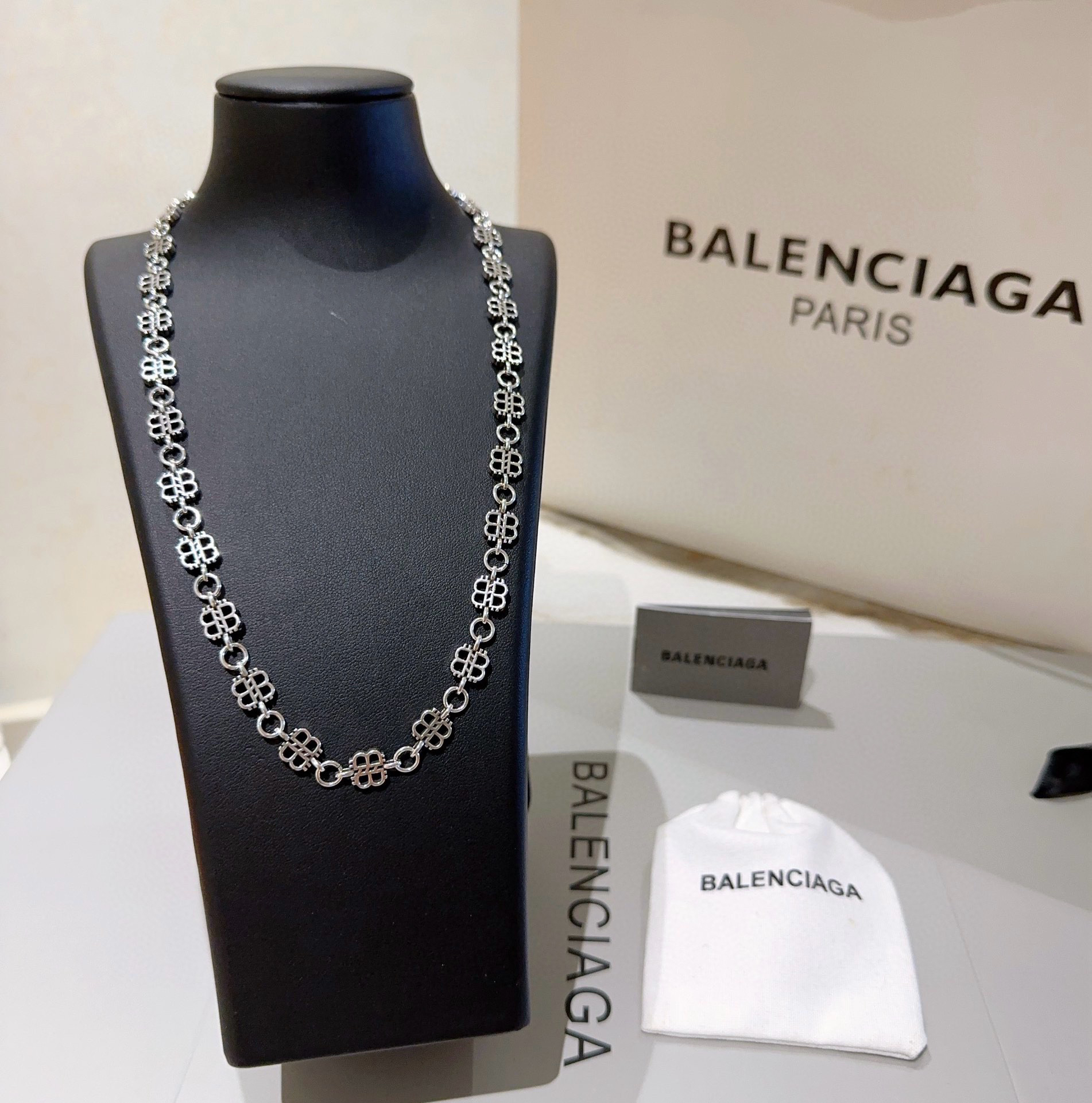 Balenciaga BB Letter Necklace
