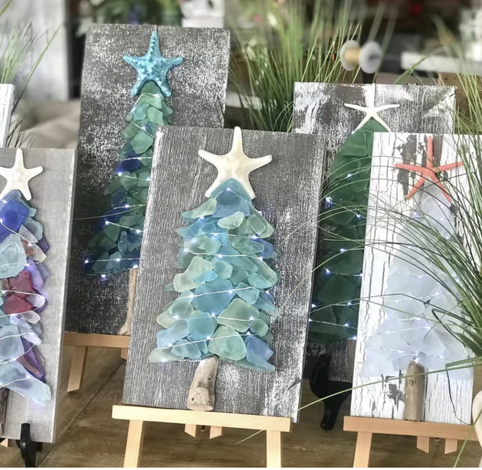 🔥 Last Day 70%OFF🔥DIY Sea Glass Christmas Tree🌊🌲