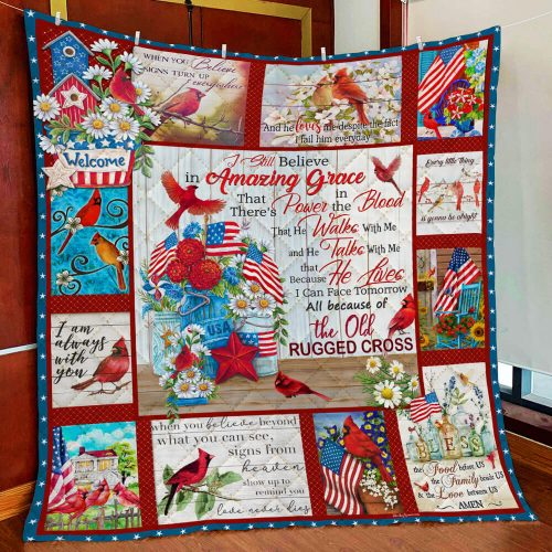 The Old Rugged Cross Cardinal Quilt