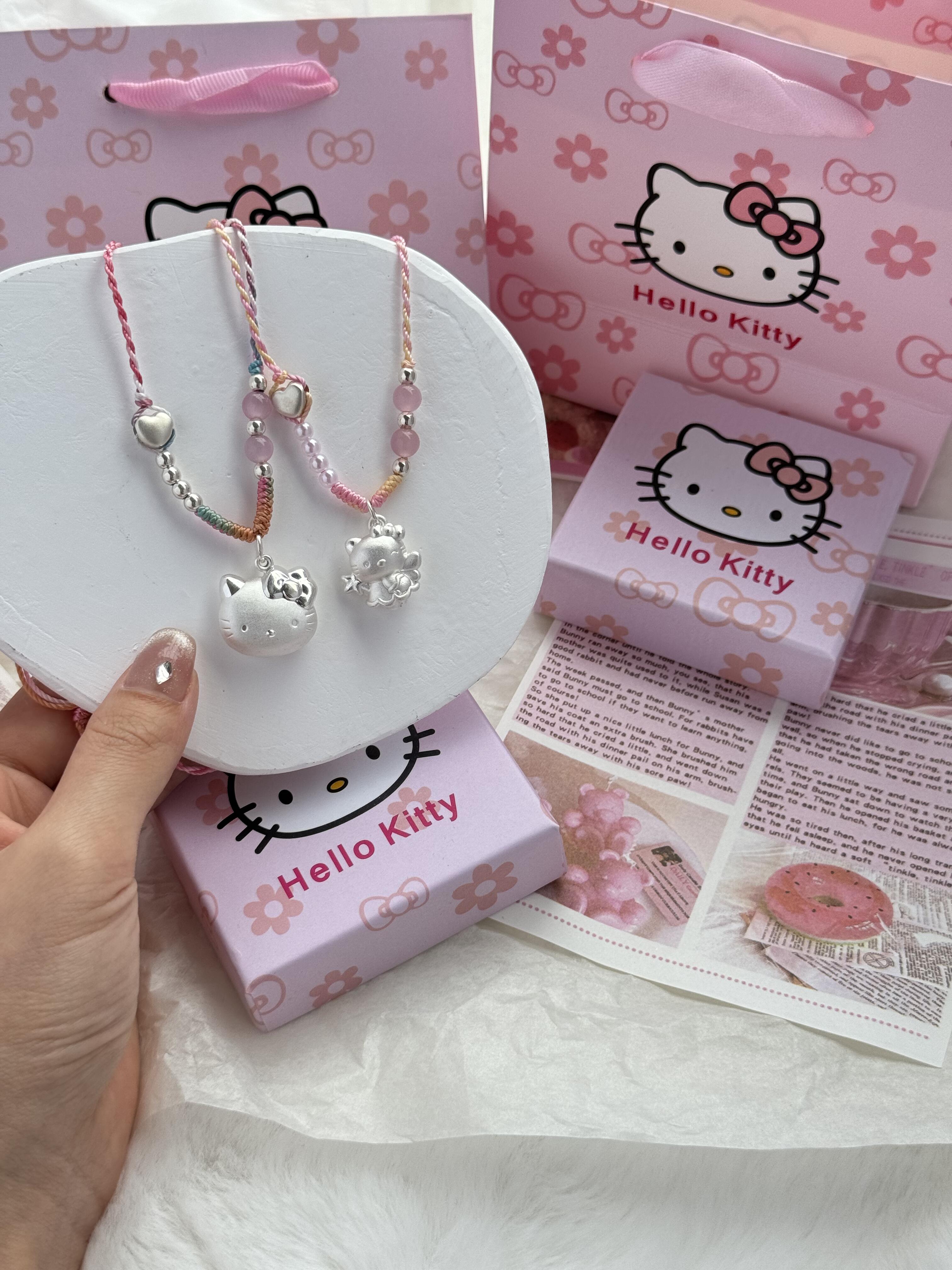 Hellokitty 925 Sterling Silver Dainty Pendant Necklace for Women (with Gift Box)