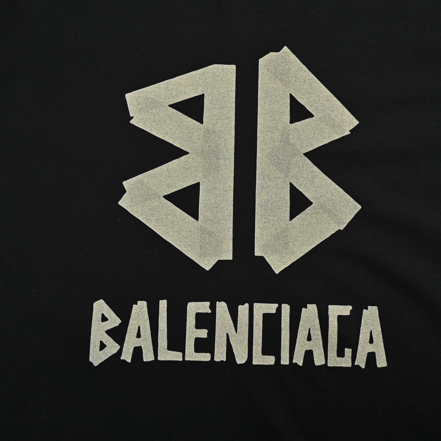 Balenciaga yellow glue tape printed short sleeves