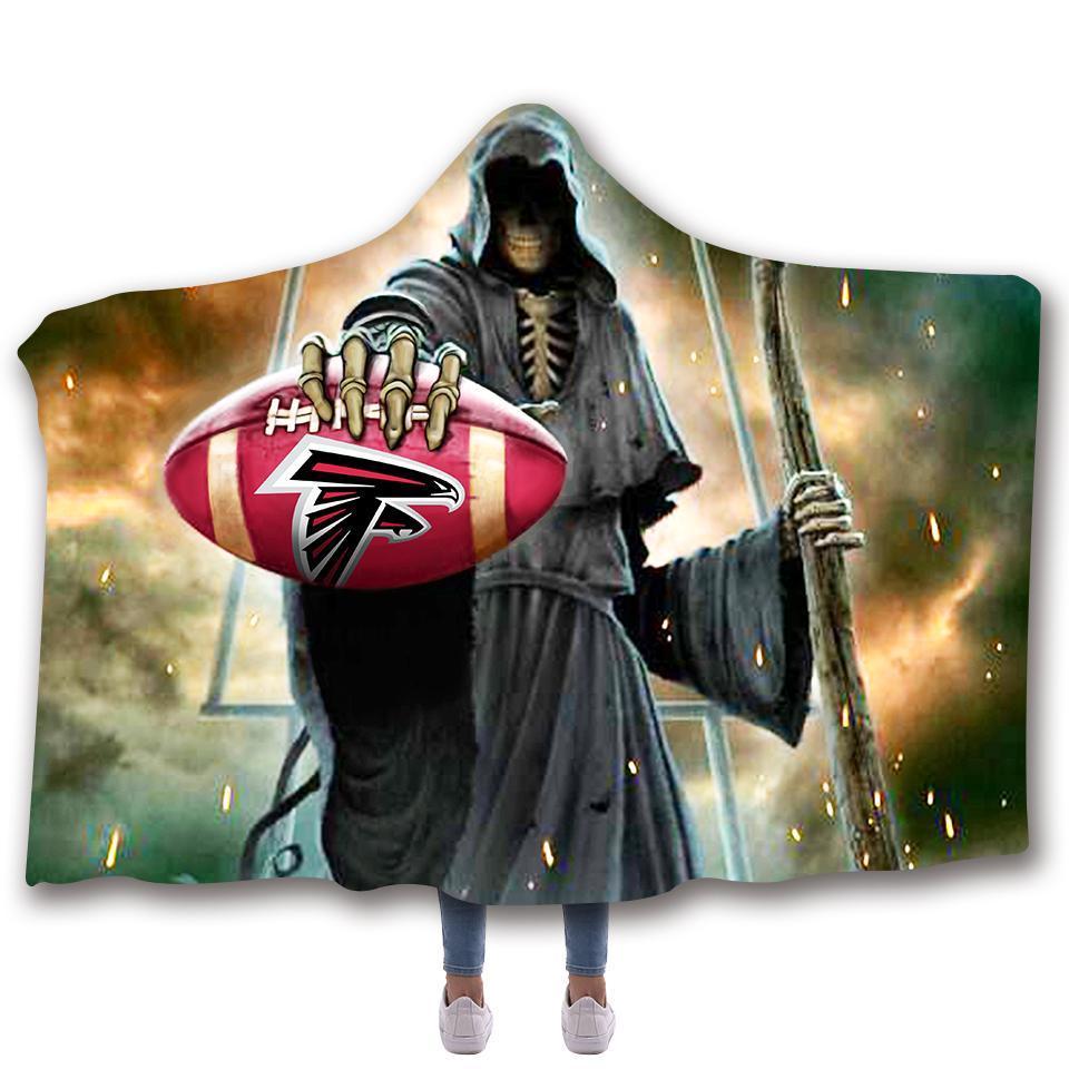 ATLANTA FALCONS CLASSIC 3D HOODED BLANKET