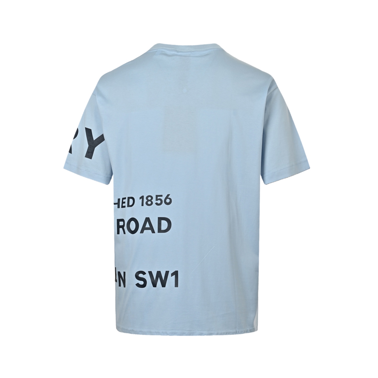 Burberry thick rubber letter logo print short sleeves