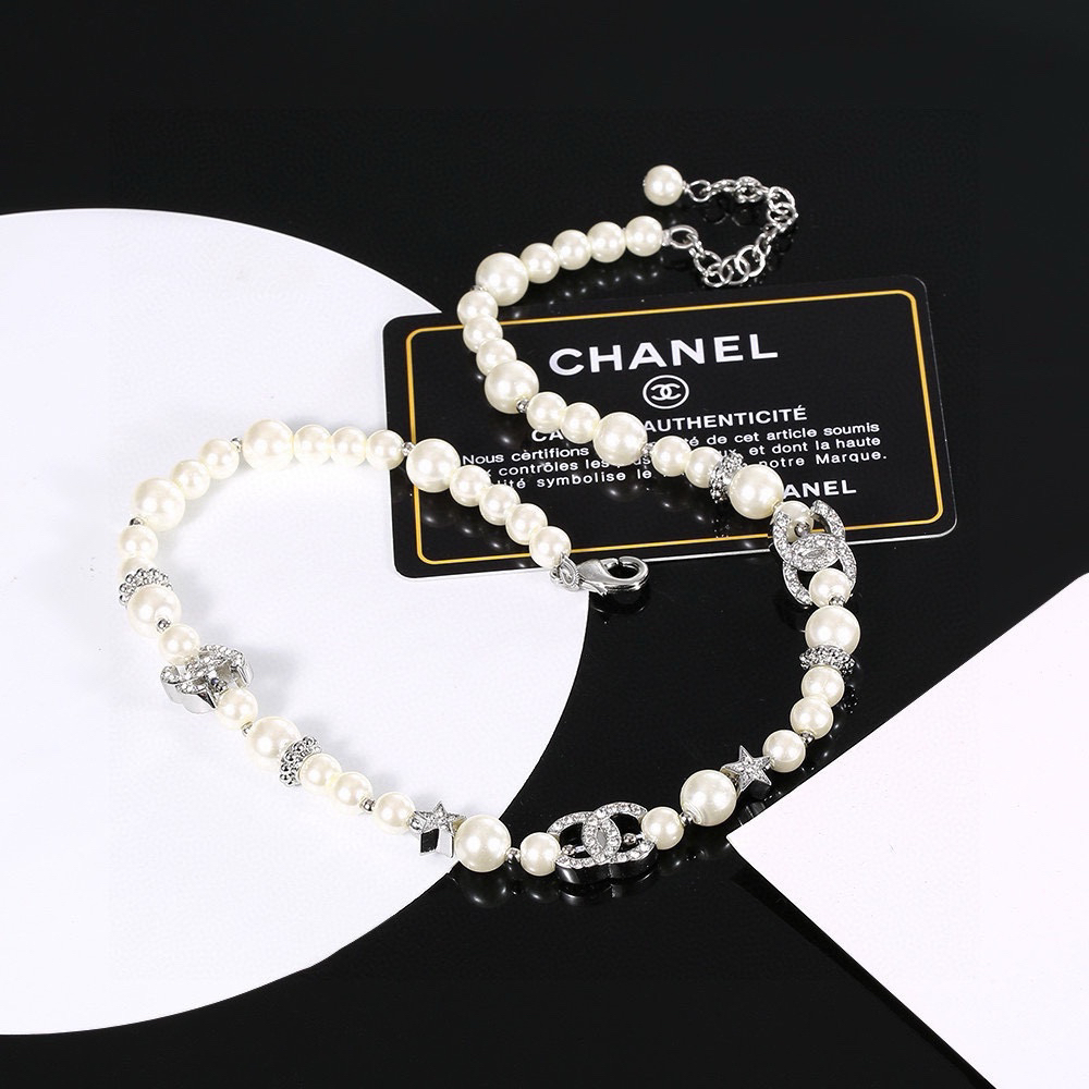 Chanel Centennial Pearl Clavicle Necklace