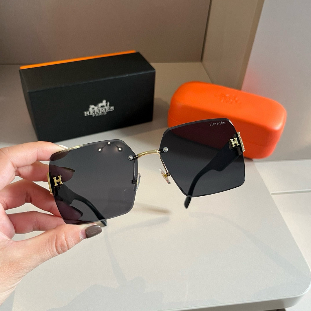 Hermes Large Frame 3D Sunglasses