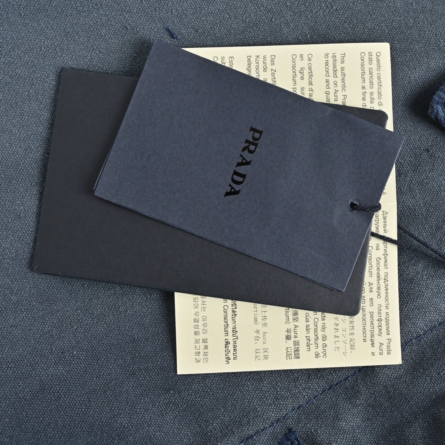 Prada 25Fw multi-pocket French denim jacket