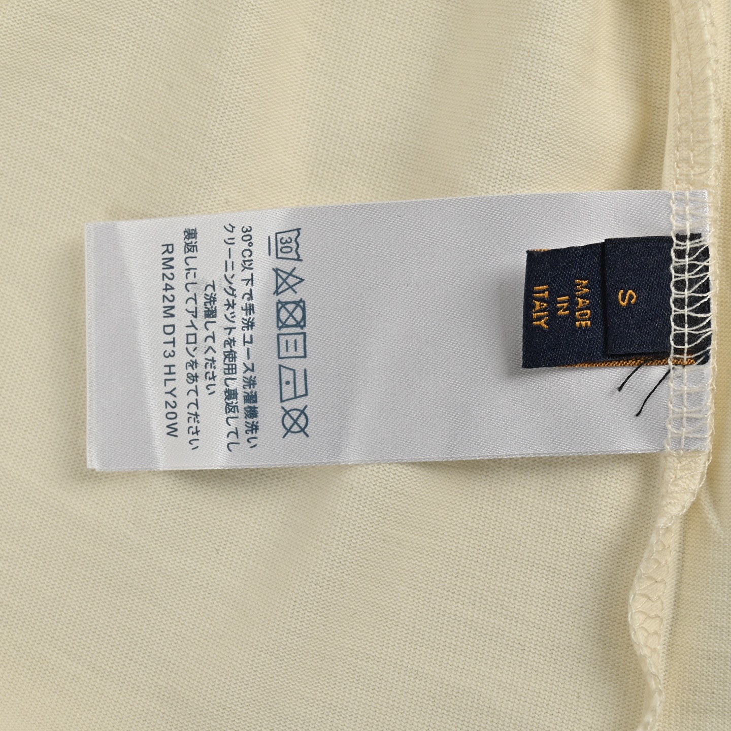 Louis Vuitton 25ss leather pocket badge short sleeve