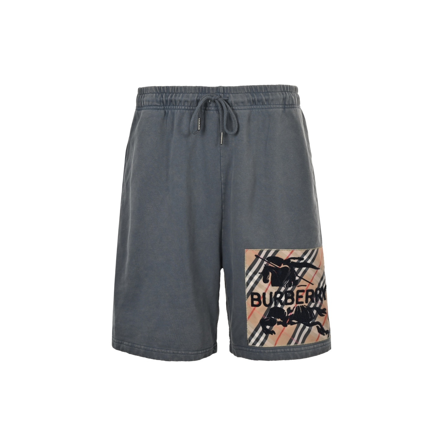 Burberry 25ss Warhorse Terry Check Patch Washed Shorts