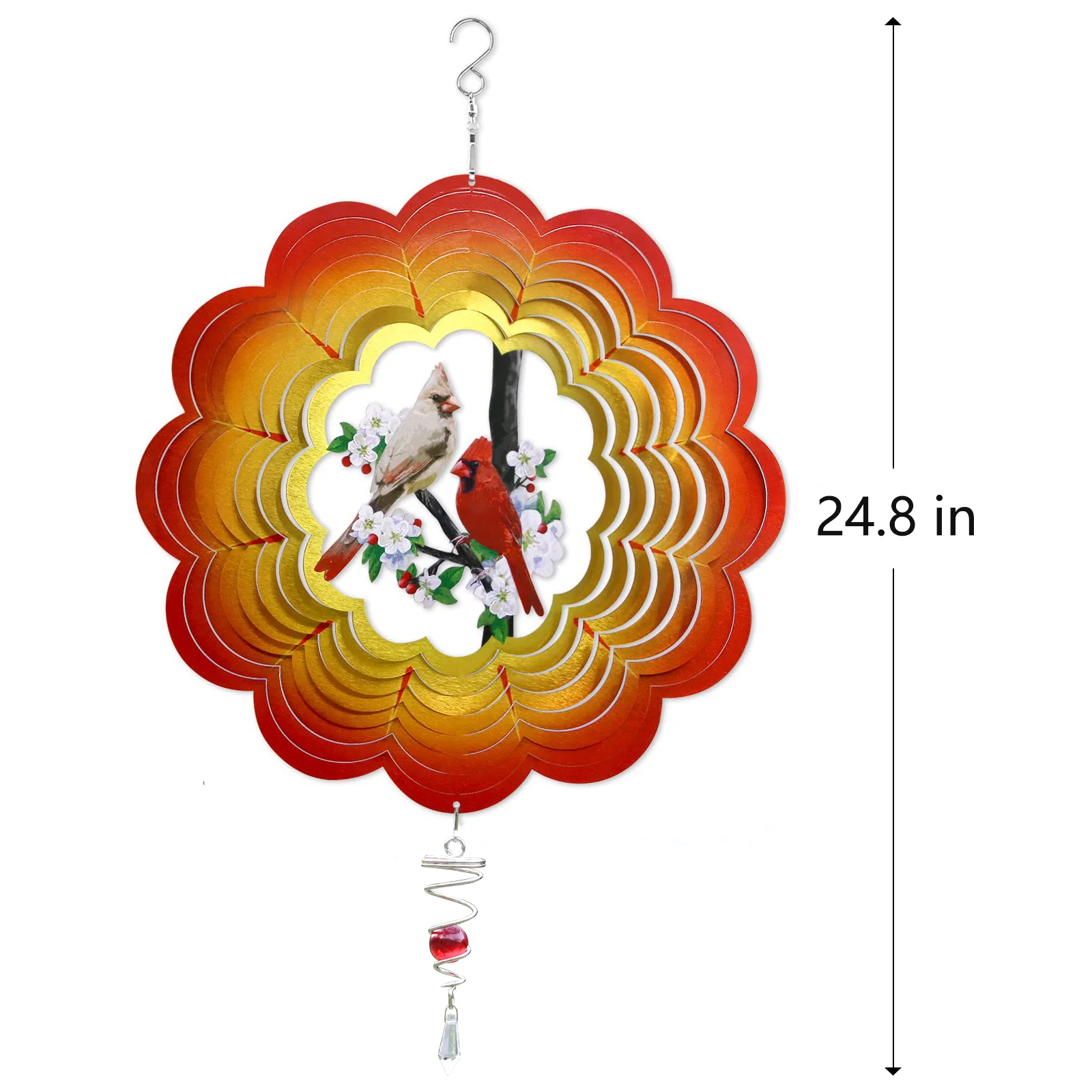 Hot New Year's Sales🔥Top Selling - 3D Garden Decorative Cardinal Wind Spinner