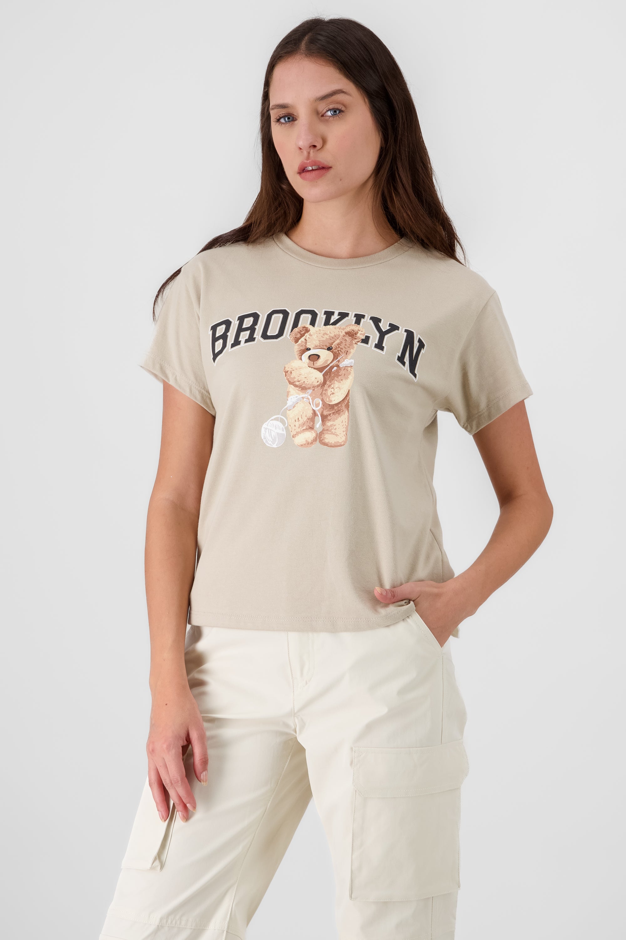 Brooklyn Teddy Bear Printed TShirt