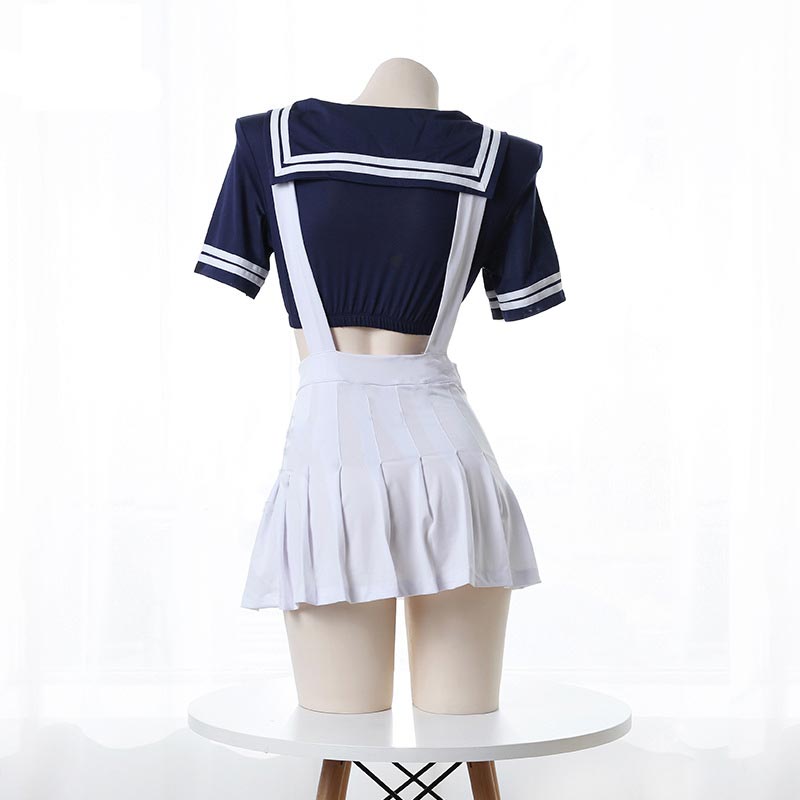 Sailor Collar Suspender Skirt Lingerie Set