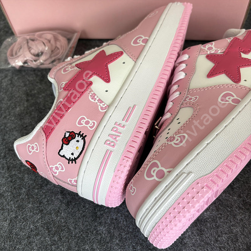 Street Trend Stars Couple Low Top Casual Skateboarding Shoes