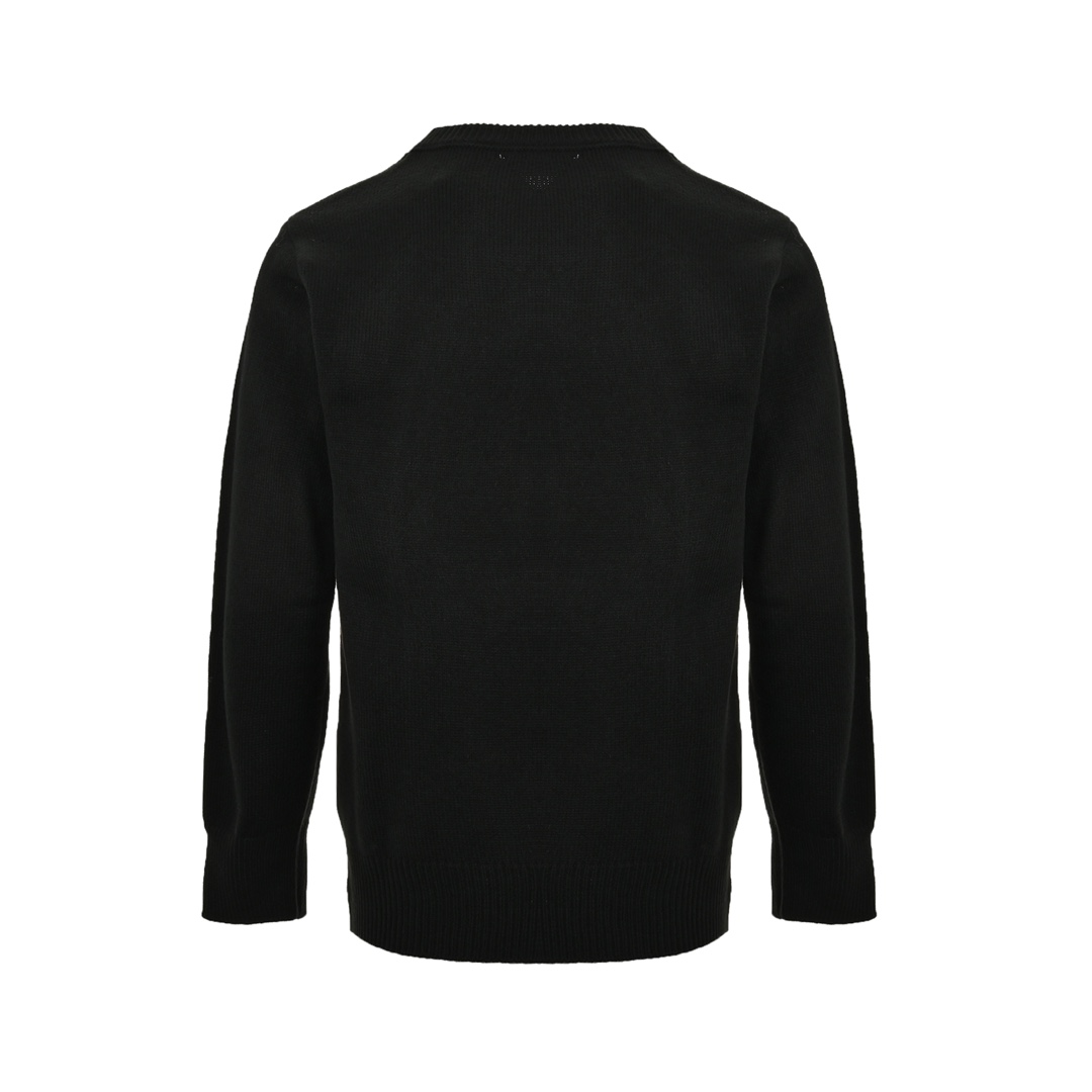 Dior 24Fw Archives Labels logo embroidered knitted pullover sweater