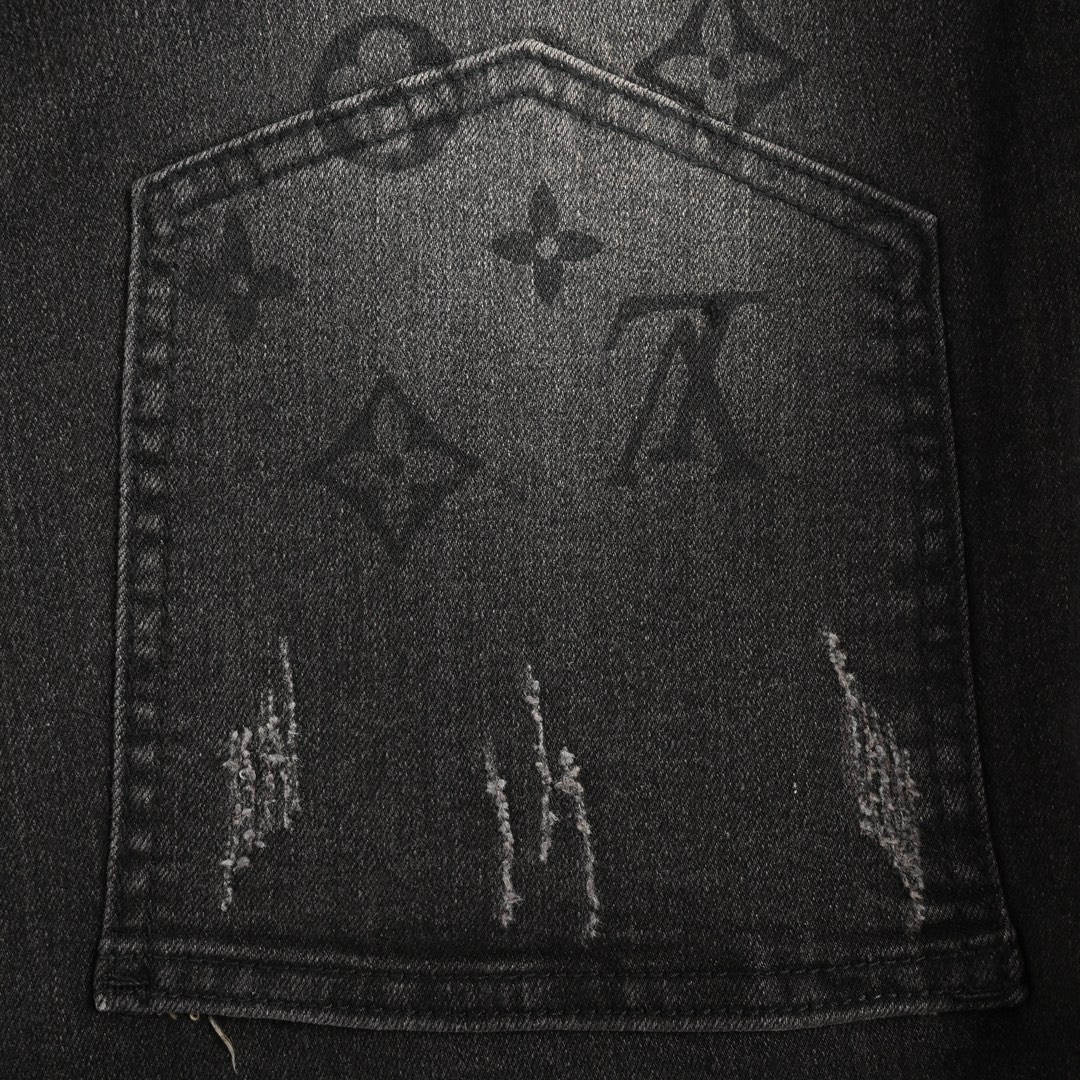 Louis Vuitton 24Fw Gradient Monochrome Washed Jeans