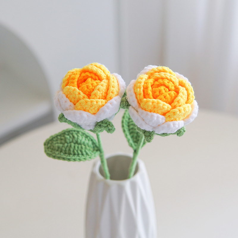 🔥Mother's Day Sale-[SAVE 50% OFF]--Handmade Knitted Rose-Never Fade
