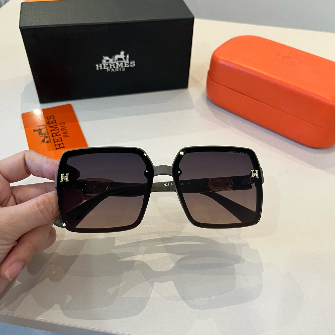 Hermes Square Frame Sunglasses