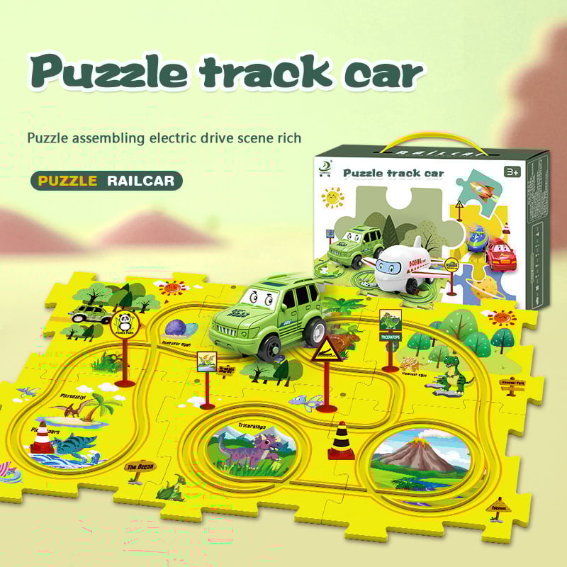 🔥Last Day Promotion-[SAVE 50% OFF]--Children's Puzzle DIY Assembled Electric Rail Car--BUY 2 GET 10% OFF & FREE SHIPPING