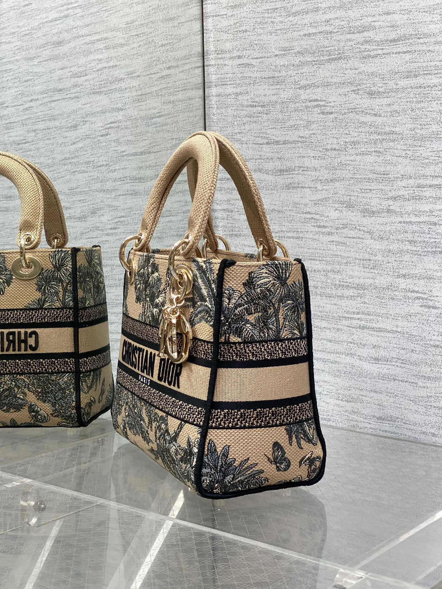 Dior Lady Summer Collection Embroidered Lady Bag