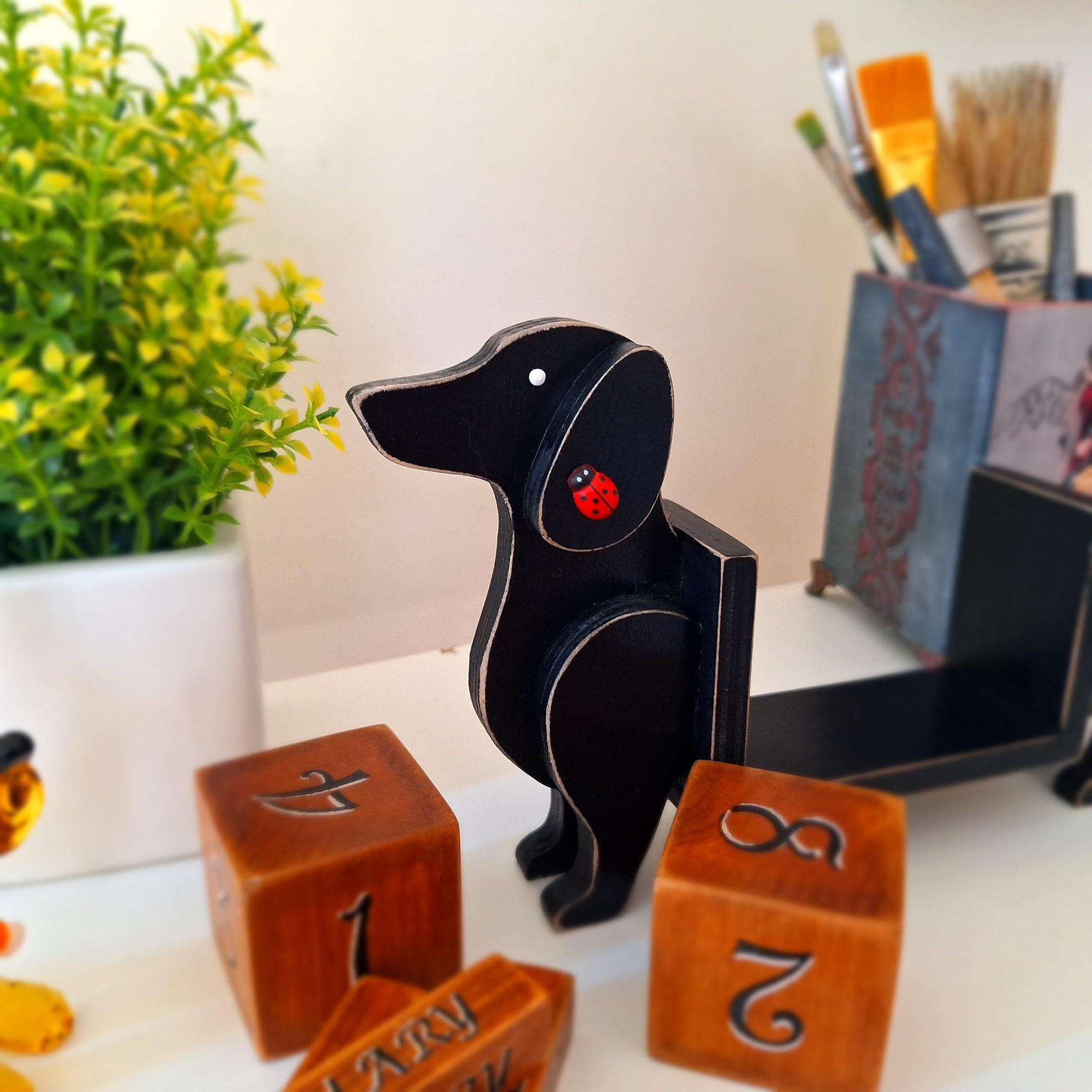 ON SALE 🔥 Perpetual Calendar Dachshund Figurine
