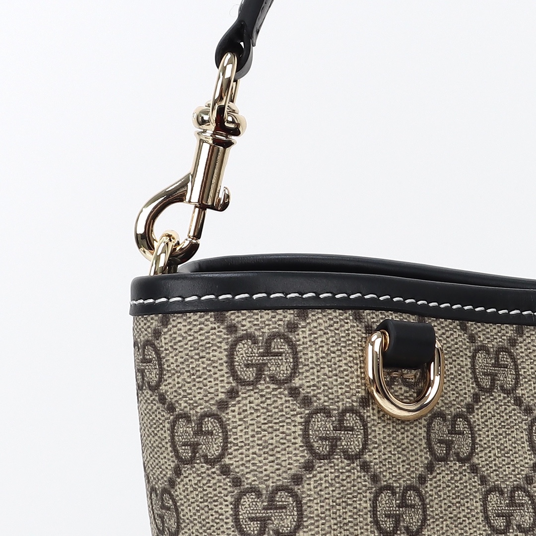 Gucci GG Emblem Medium Bucket Bag 815103 FAD6L 9741