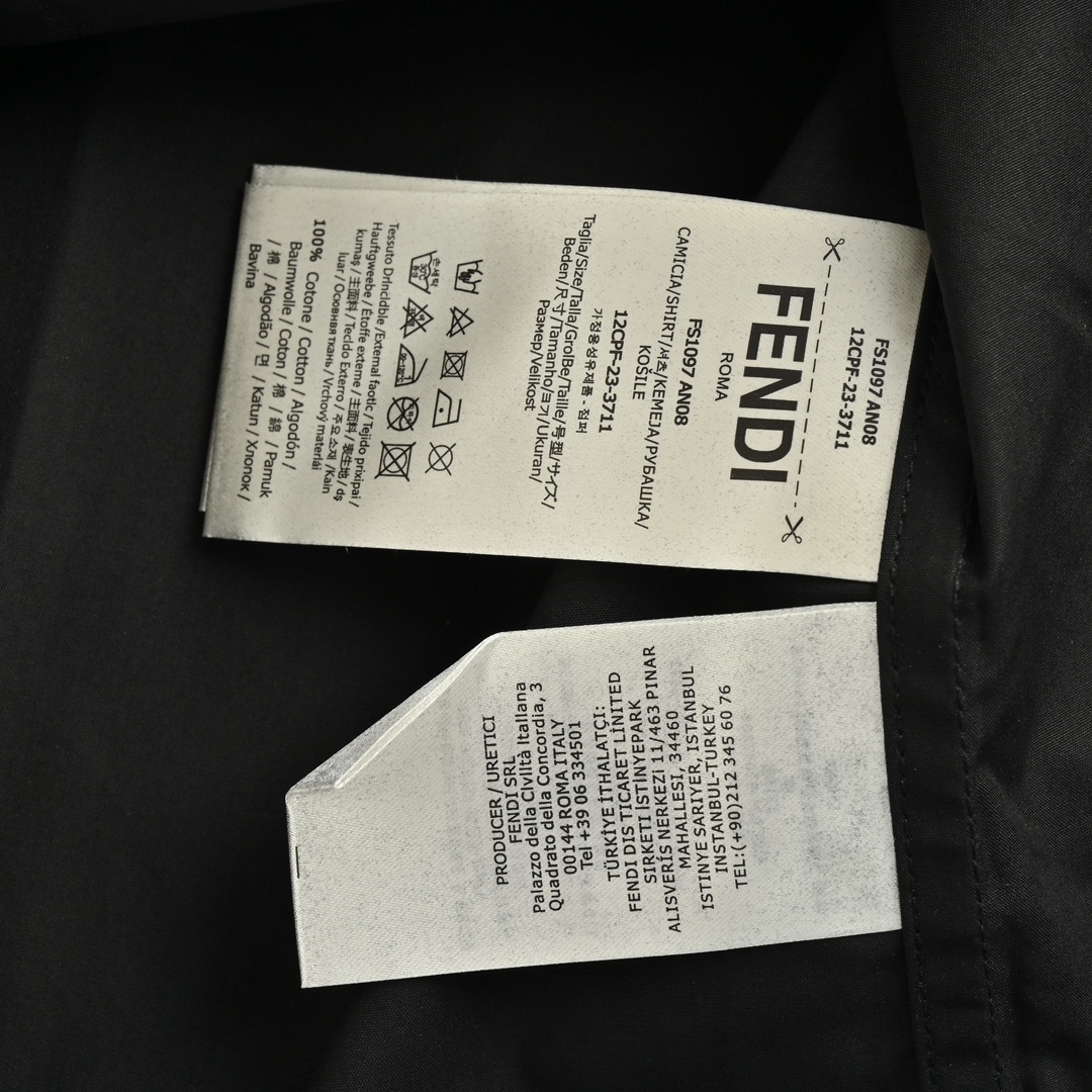 Fendi 24Fw needlepoint shirt