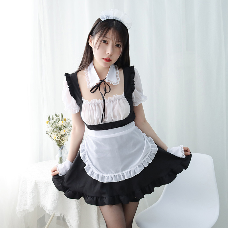 Ruffle Maid Dress Nightdress Lingerie Set