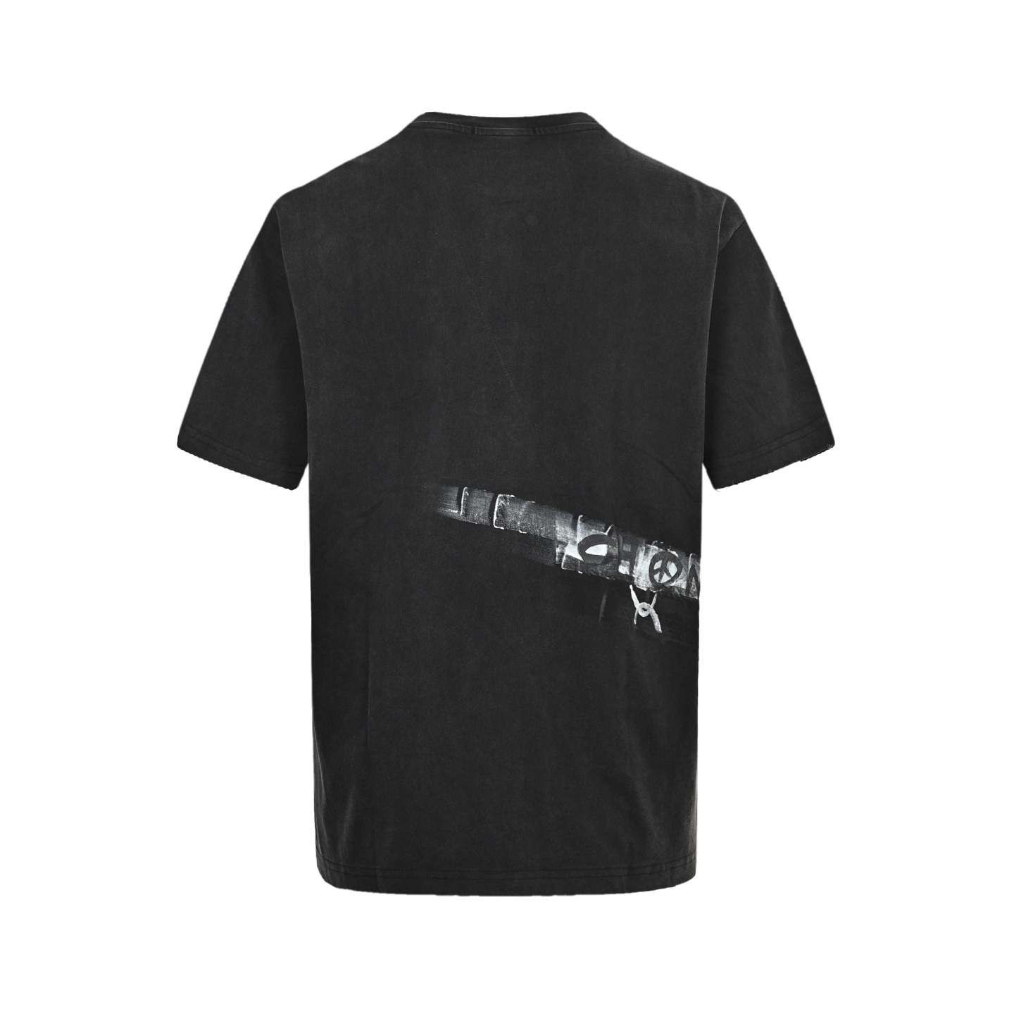 Chanel hand-painted graffiti short sleeves