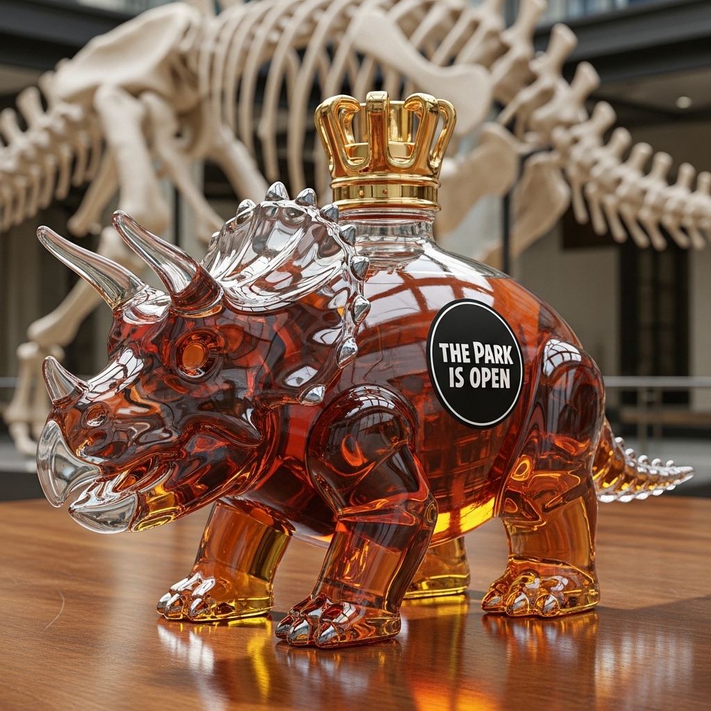 🥃🦖Dinosaur Whiskey Bottle