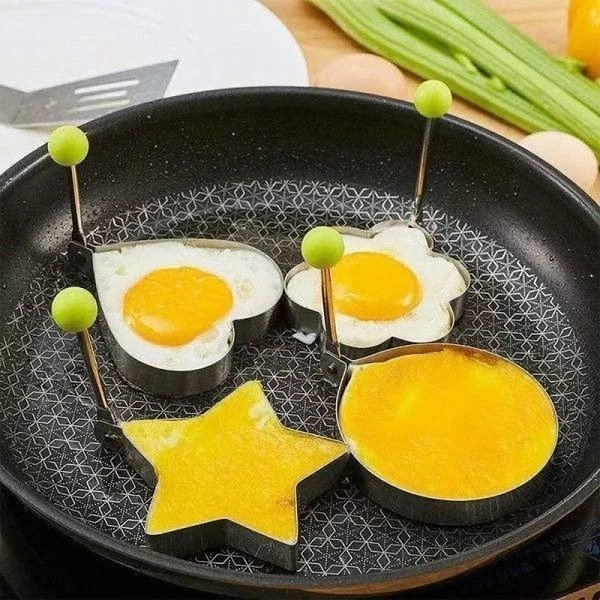 (Last Day Flash Sale-50% OFF) 5PCS/SET Stainless Steel Fried Egg Mold-BUY 2 SETS GET 1 SET FREE