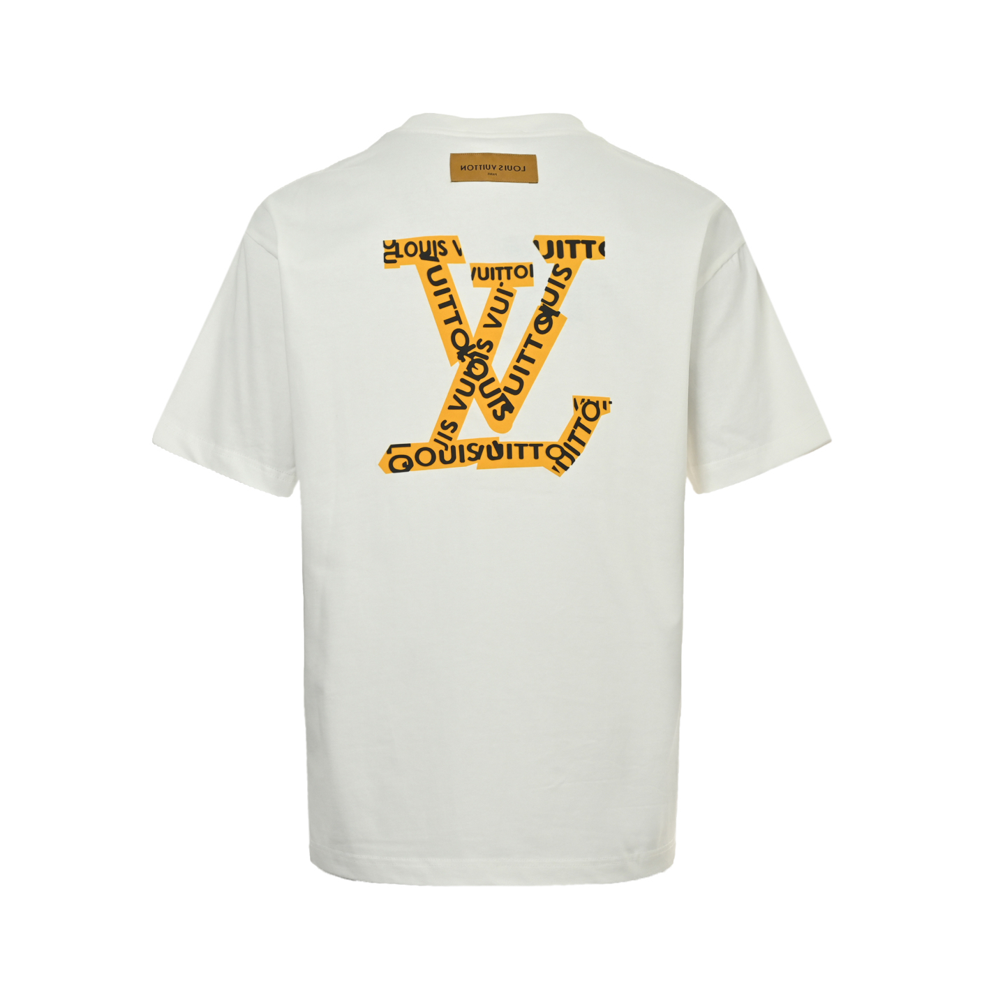Louis Vuitton 25ss tape logo 3D laminated short sleeves