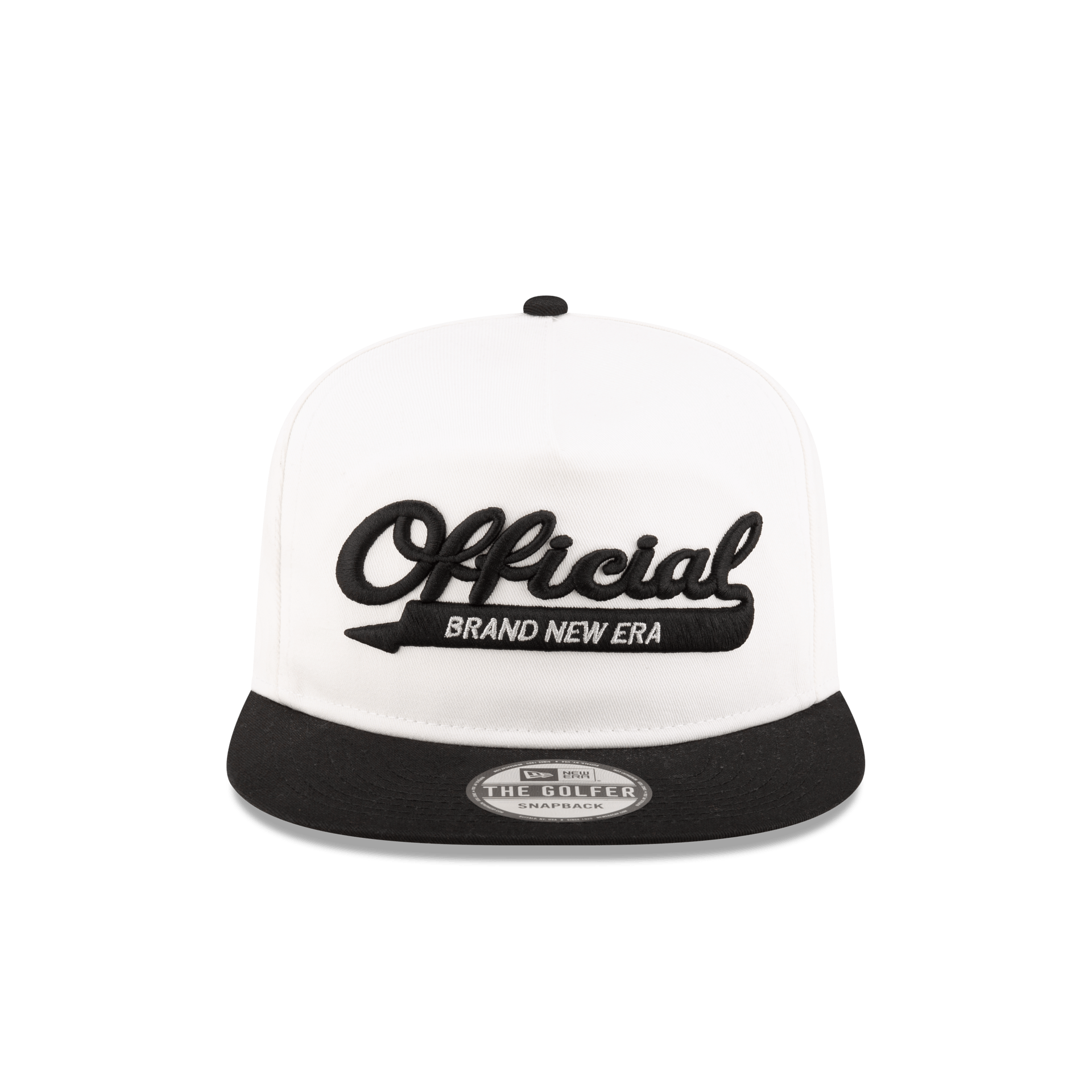 Official College White Golfer Snapback Hat