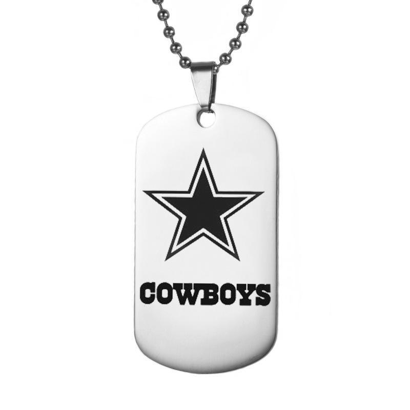 DALLAS COWBOYS TITANIUM STEEL DOG TAG