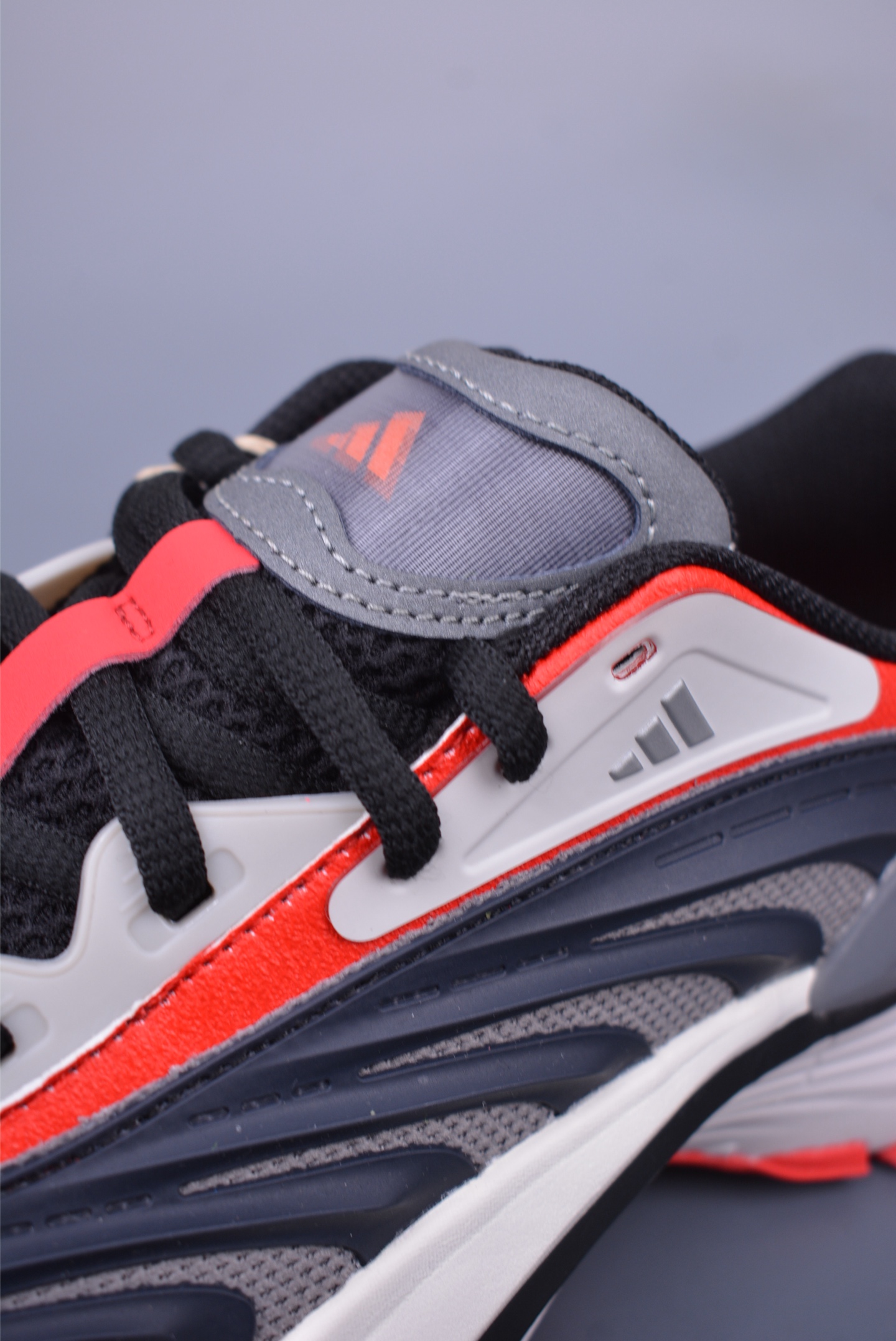 Adidas Vento XLG MTW Daddy Shoes Black, Gray and Red JR6392