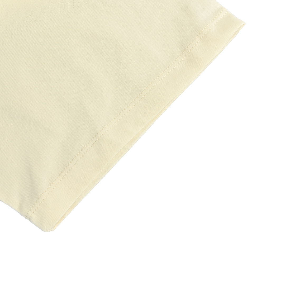 Prada 24ss apricot triangle logo short sleeveV