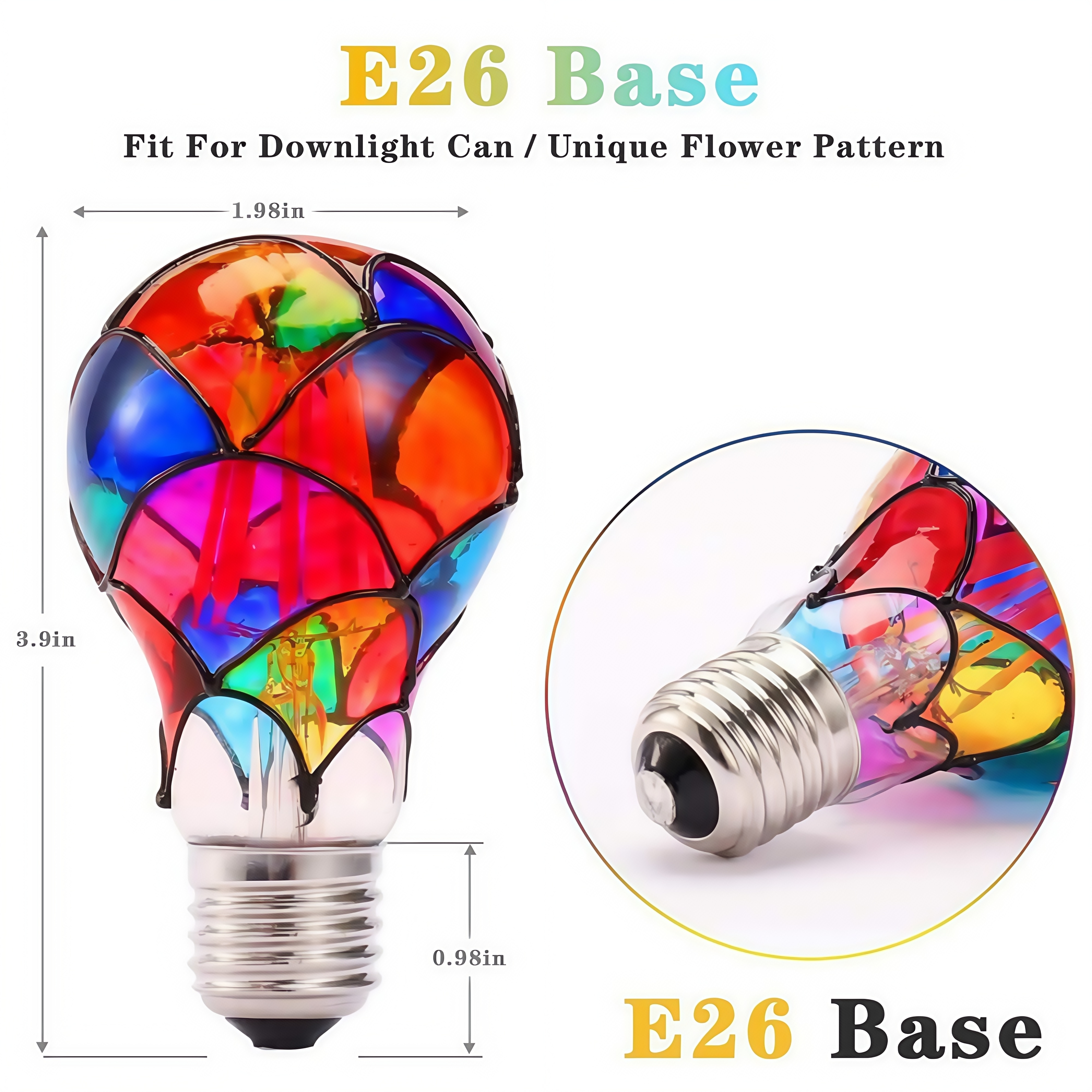 🔥ON SALE🔥Stained Glass LED Light Bulb
