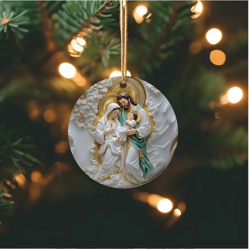 🔥Limited Edition 🎁3D Catholic Christmas Ornament