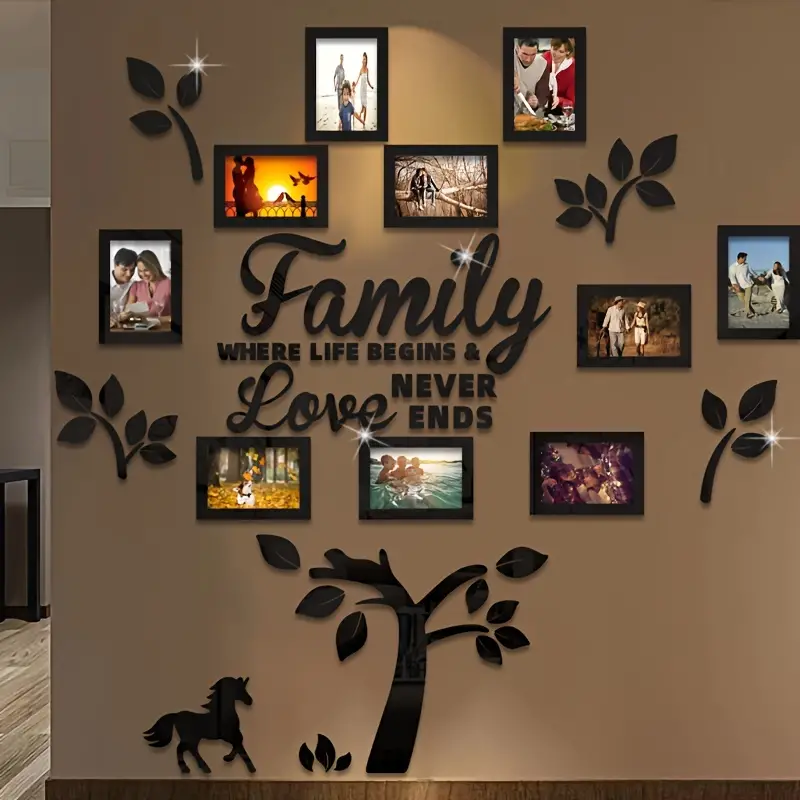 🖼️ 🖼️ DIY 3D Family Tree Wall Decor Sticker