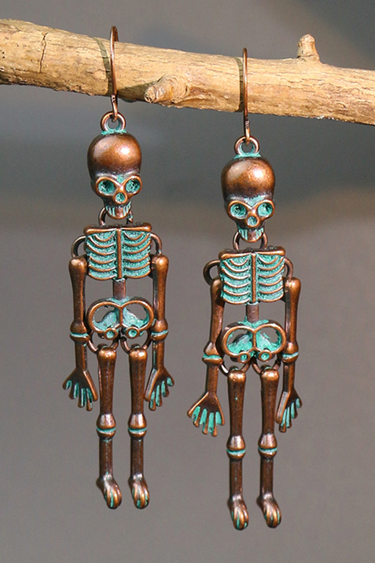 Halloween Dark Skull Earrings