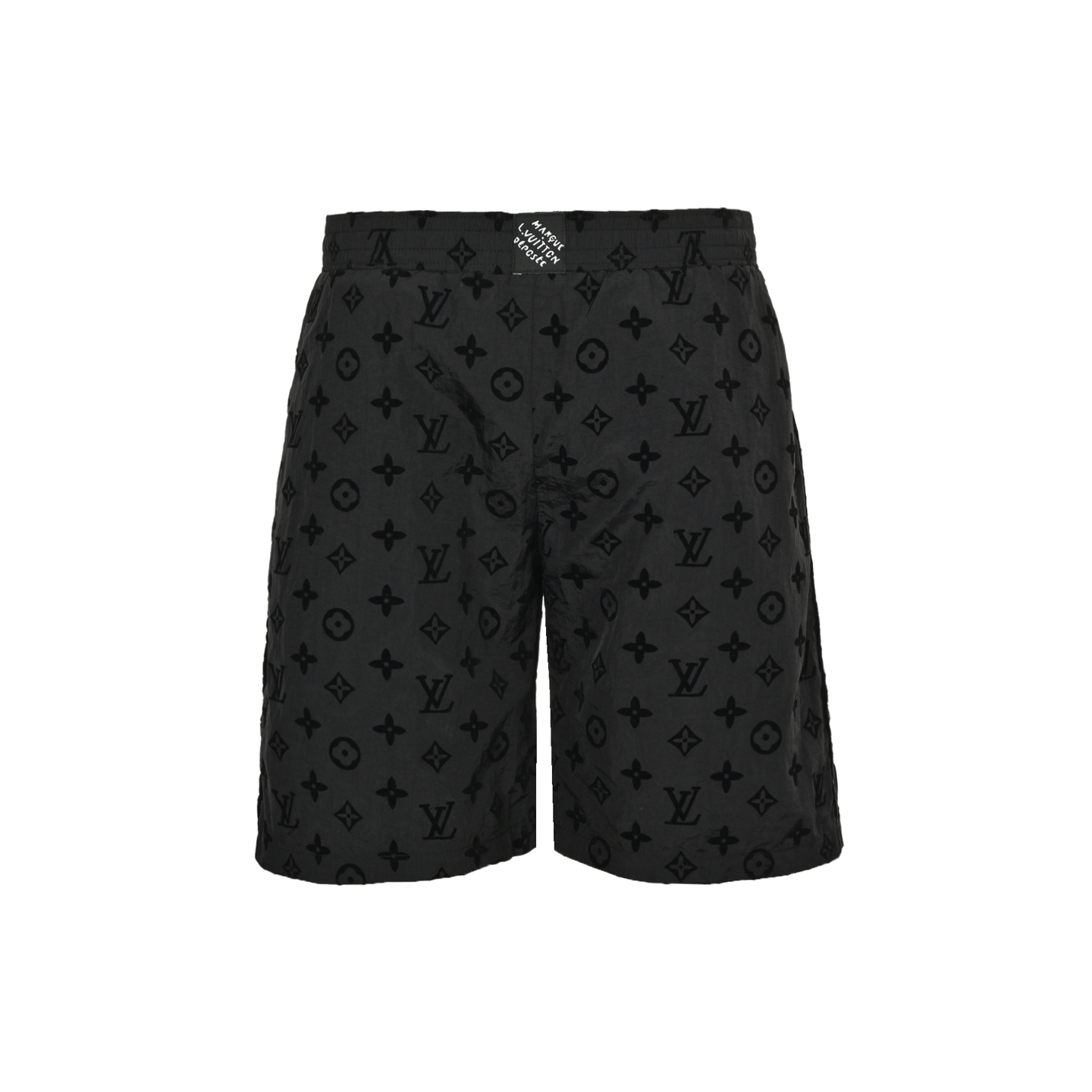 Louis Vuitton 25ss all over monogram flocked beach shorts