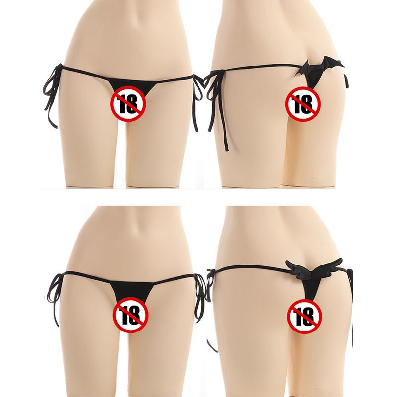 Devil Angel Wings Lace Up G-string