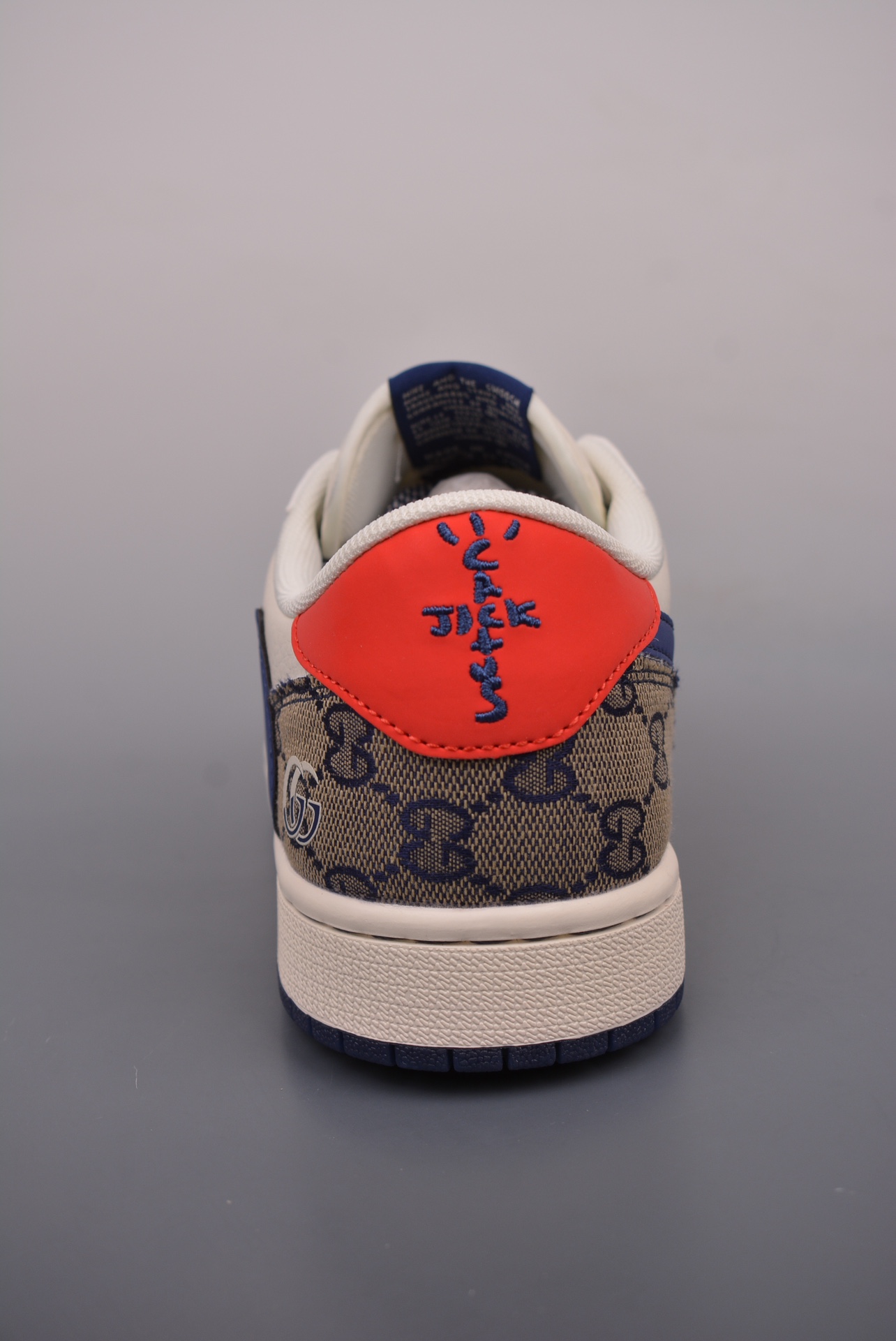 Gucci x Nike Air Jordan 1 Low OG Cream White Dark Blue XY2688-118